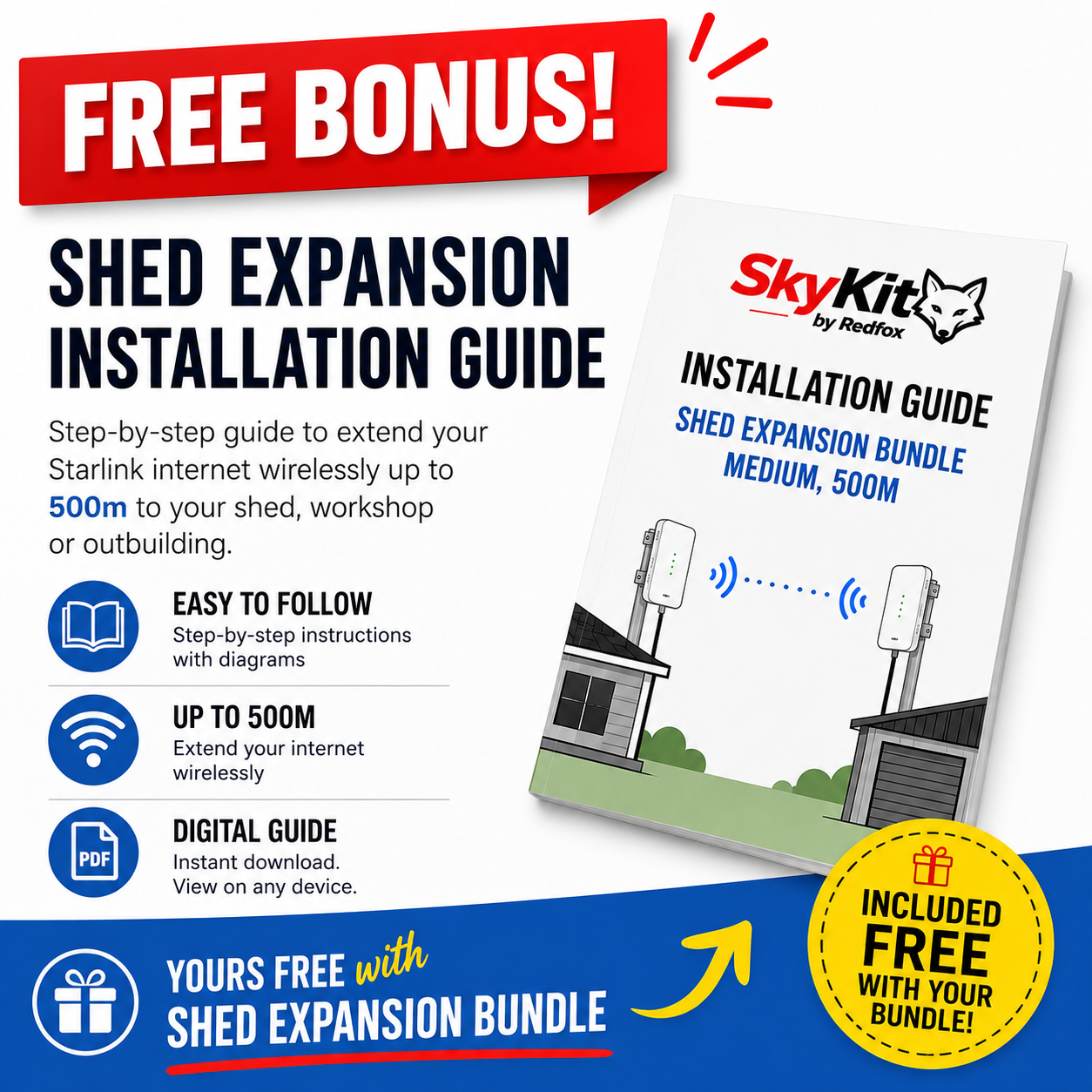 Shed Expansion Bundle: Medium, 500M