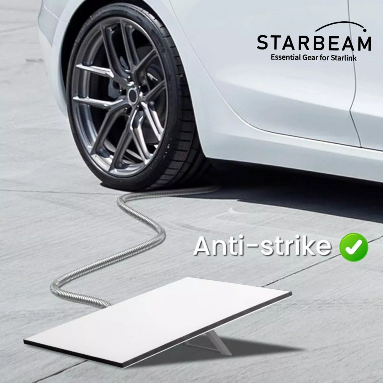 Starbeam Starlink Gen3 Outdoor Armoured Stainless Steel Sleeve Ethernet Cable