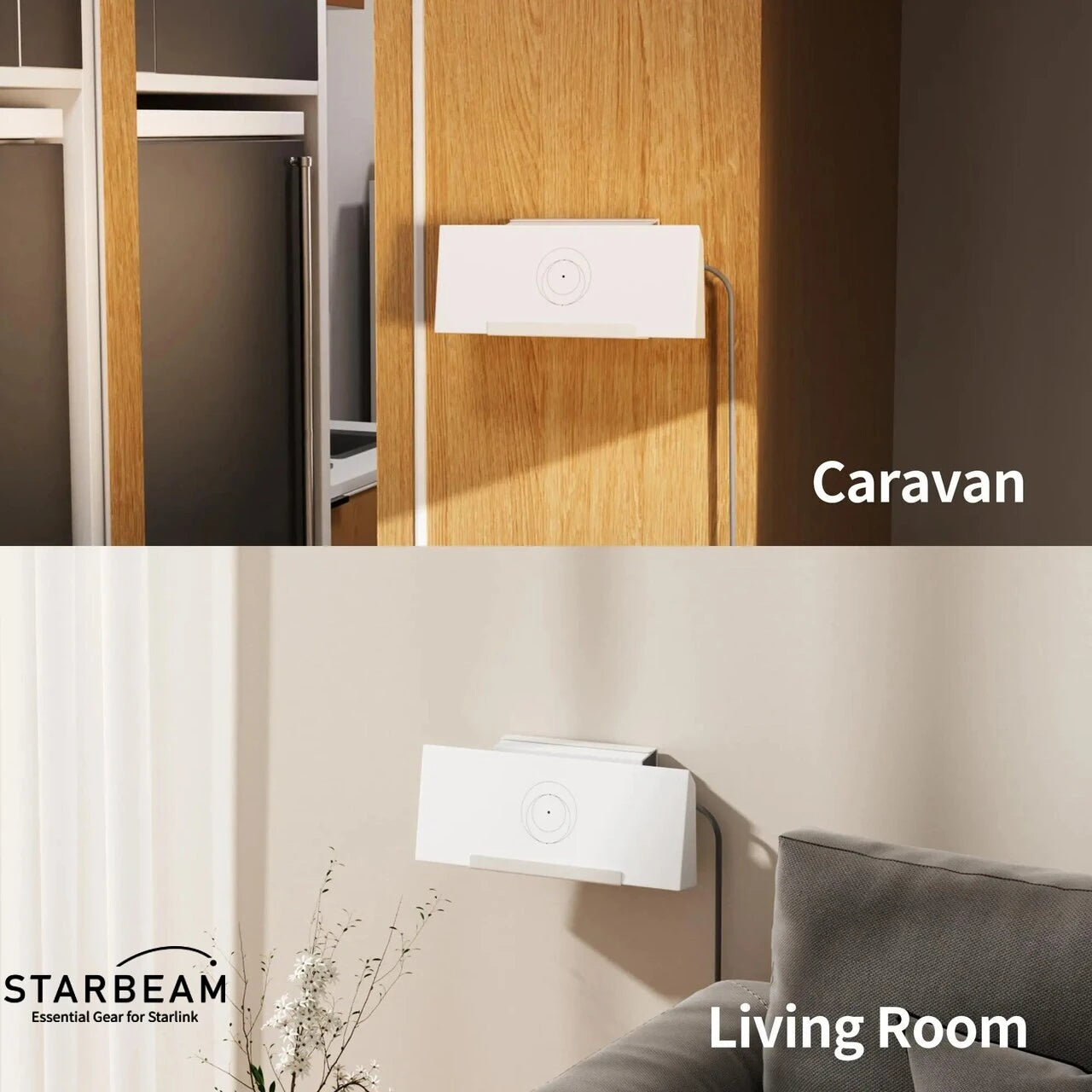 Starlink Gen 3 Space-Saving Router & Power Supply Wall Mount Kit