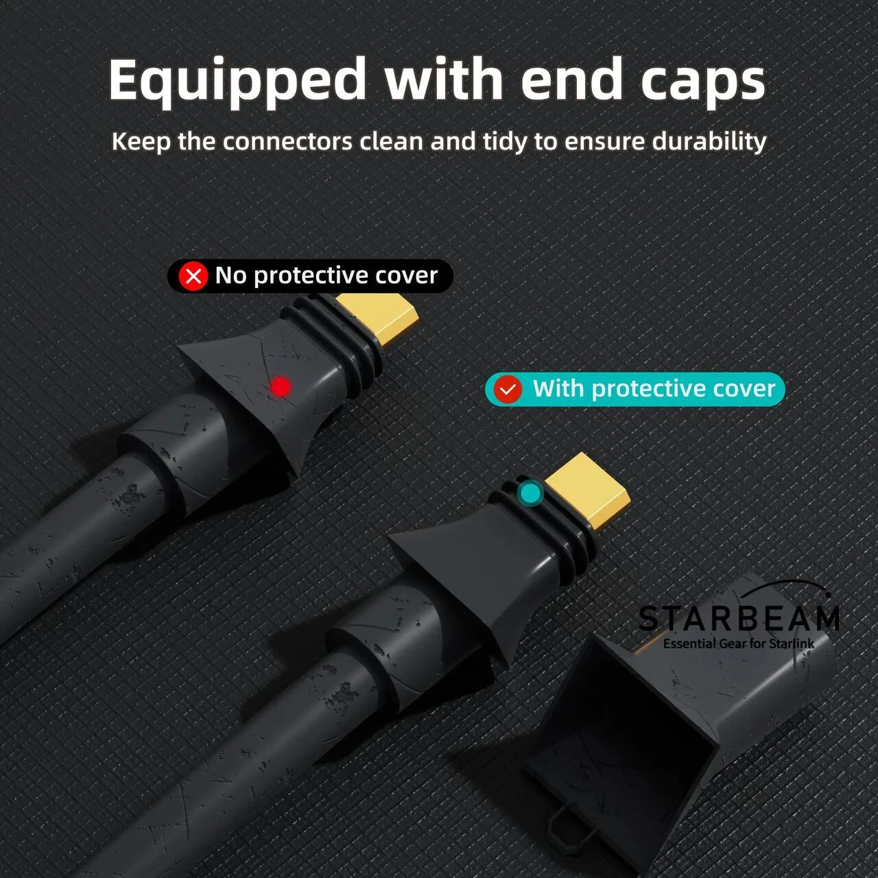 Starbeam Starlink Enterprise SPX Plug to RJ45 Ethernet Adapter Cable