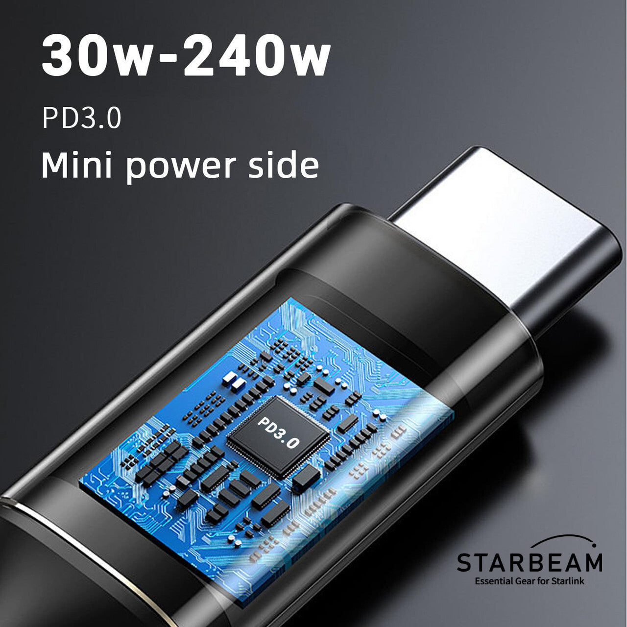 Starbeam Starlink Mini 20V DC 5m USB-C Power Cable