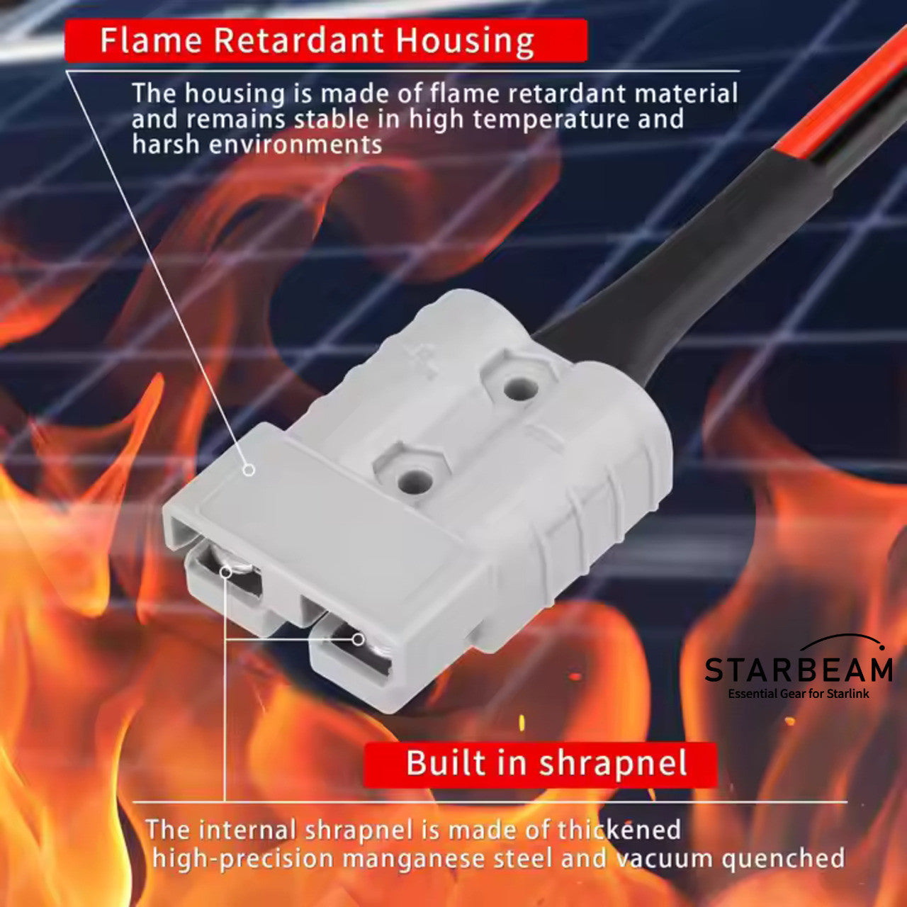 Starbeam Starlink Mini 3m DC Power Cable to Anderson Plug