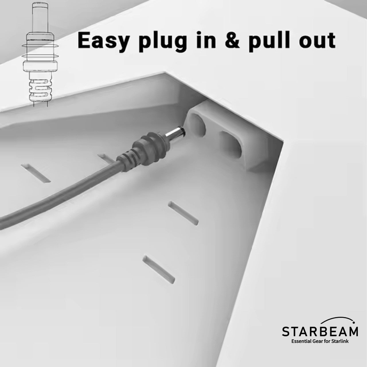 Starbeam Starlink Mini 3m DC Power Cable to Anderson Plug