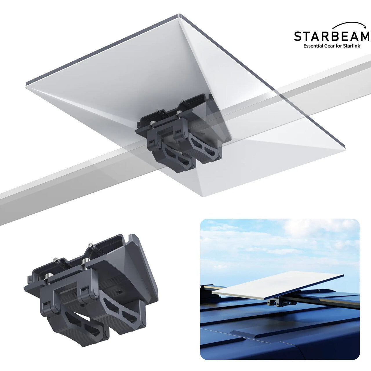 Starbeam Starlink Gen3 Standard Roof Rack Mount - Aluminium Alloy