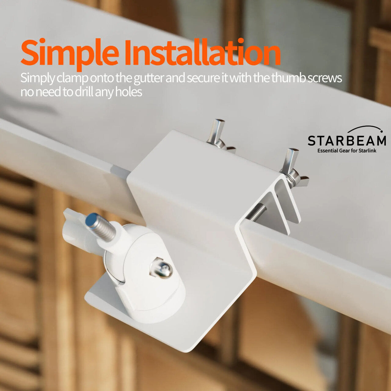 Starbeam Starlink Mini Roof Gutter Mount