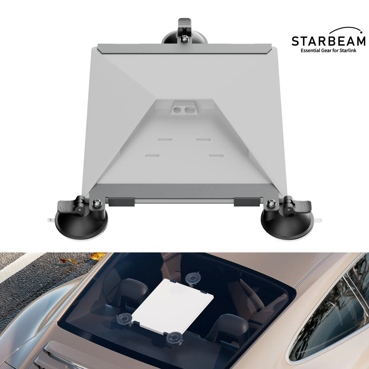 Starbeam Starlink Mini 3 Suction Cup Mount for Vehicle Sunroof or Window