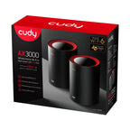 Cudy M3000 AX3000 WiFi 6 Mesh 2.5G Solution Black